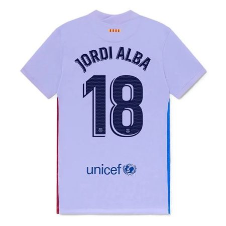 Camisola FC Barcelona Jordi Alba 18 Alternativa 2021 2022